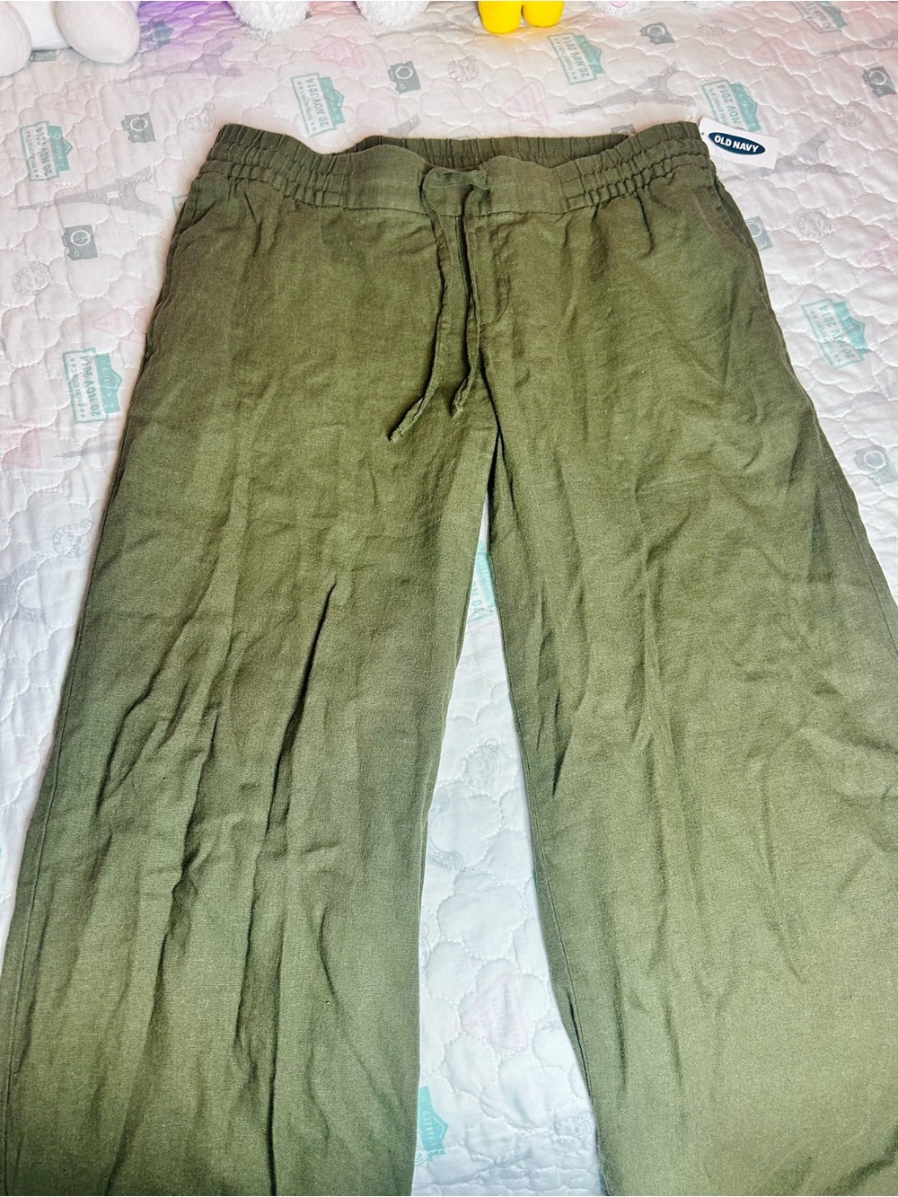 Old Navy Olive Drawstring Pants